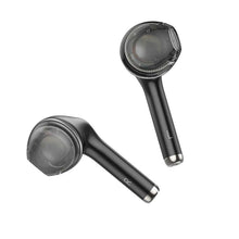 Заредете изображение във визуализатора на галерията – Hoco wirelees bluetooth headset clear explore tws ew15 black - TopMag
