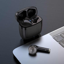 Заредете изображение във визуализатора на галерията – Hoco wirelees bluetooth headset clear explore tws ew15 black - TopMag
