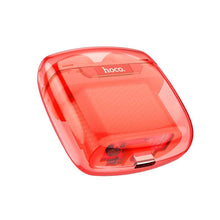 Заредете изображение във визуализатора на галерията – Hoco wirelees bluetooth headset clear explore tws ew15 orange - TopMag
