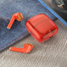 Заредете изображение във визуализатора на галерията – Hoco wirelees bluetooth headset clear explore tws ew15 orange - TopMag
