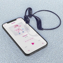 Заредете изображение във визуализатора на галерията – Hoco wireless bone earphones rima es50 blue - TopMag
