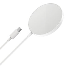 Заредете изображение във визуализатора на галерията – Hoco wireless charger for magsafe iphone megnetic fast charge 15w cw28 white - TopMag
