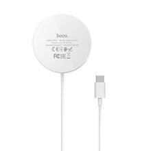 Заредете изображение във визуализатора на галерията – Hoco wireless charger for magsafe iphone megnetic fast charge 15w cw28 white - TopMag
