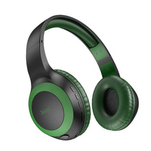 Заредете изображение във визуализатора на галерията – Hoco wireless headphones outstanding w29 green - TopMag
