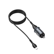 Заредете изображение във визуализатора на галерията – Hoco зарядно за кола usb qc3.0 18w + micro cable mighty z43 grey - TopMag
