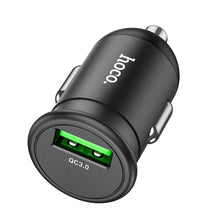 Заредете изображение във визуализатора на галерията – Hoco зарядно за кола usb qc3.0 18w mighty z43 black - TopMag
