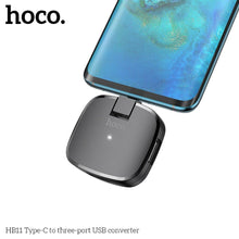 Заредете изображение във визуализатора на галерията – Преходник Hoco hub type-c към 3 usb порта hb11 - само за 18.8 лв
