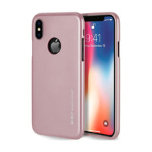 Заредете изображение във визуализатора на галерията – I-jelly mercury гръб за iPhone xs max (с отвор за лого) розово злато - TopMag
