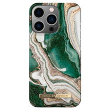 Заредете изображение във визуализатора на галерията – Ideal of sweden fashion гръб за iphone 13 pro golden jade marble - TopMag
