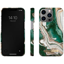 Заредете изображение във визуализатора на галерията – Ideal of sweden fashion гръб за iphone 13 pro golden jade marble - TopMag
