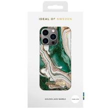 Заредете изображение във визуализатора на галерията – Ideal of sweden fashion гръб за iphone 13 pro golden jade marble - TopMag
