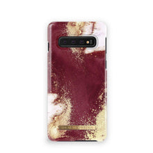 Заредете изображение във визуализатора на галерията – Ideal of sweden for samsung s10 golden burgundy marble - TopMag
