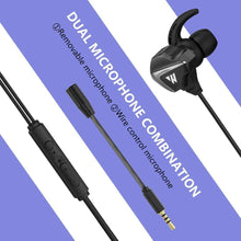 Заредете изображение във визуализатора на галерията – In-ear gaming headphones 3d stereo sound with removable microphone wintory m31 black - TopMag
