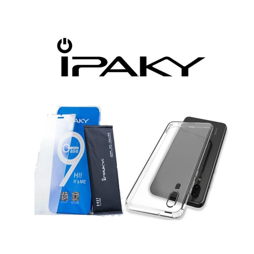 iPaky силиконов гръб + протектор Фолио за Huawei p20 lite - TopMag