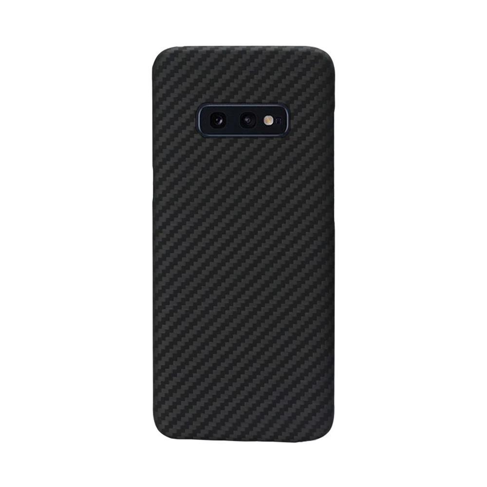 Jelly Carbon Гръб мат - Samsung Galaxy S10e черен - TopMag