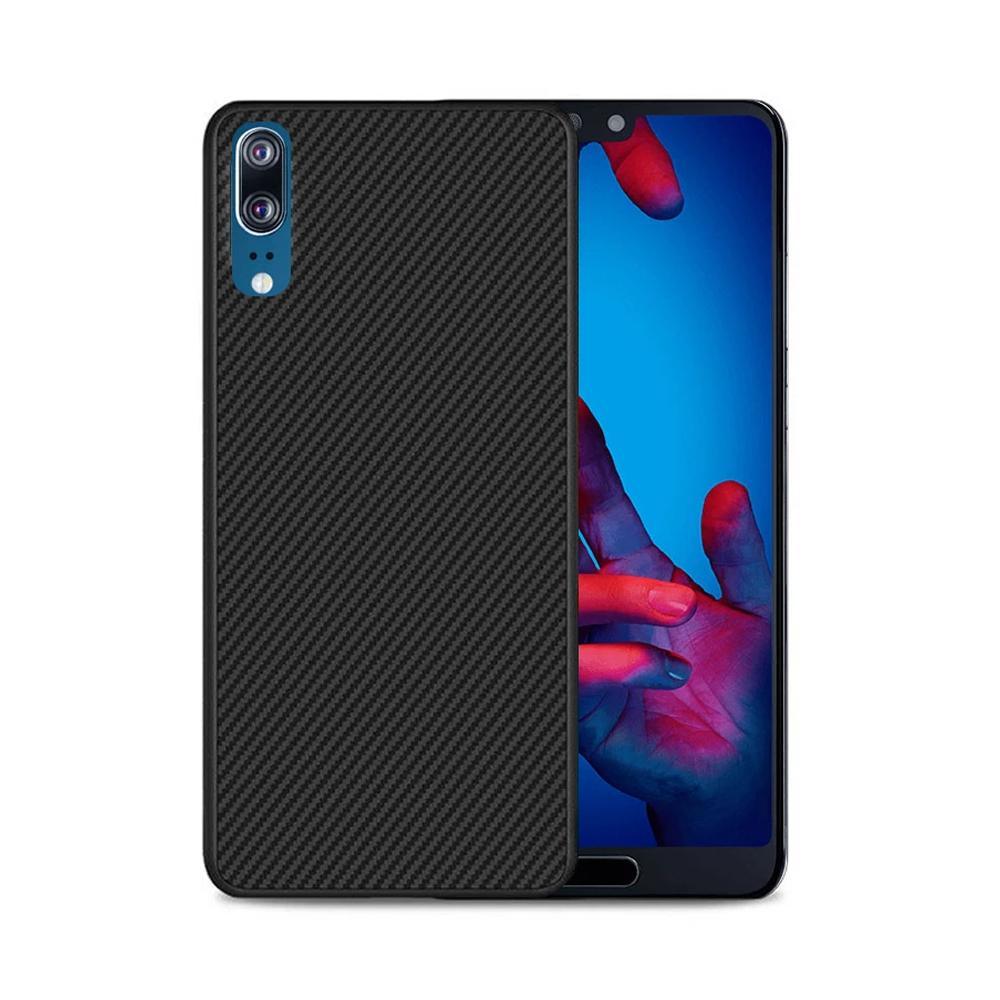 Jelly Carbon Гръб мат за Huawei p20 черен - TopMag