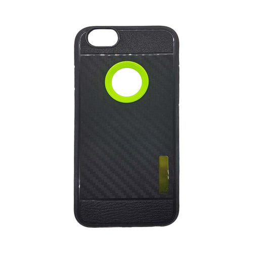Jelly гръб Techno carbon за iPhone 6/6s лайм/черен - TopMag