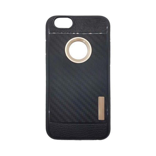 Jelly гръб Techno carbon за iPhone 6/6s златист/черен - TopMag