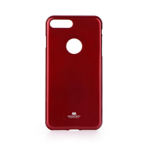 Jelly mercury гръб за iPhone 7 plus / 8 plus червен с logo window - само за 10.99 лв