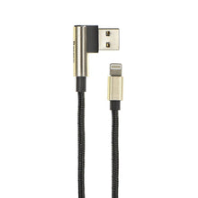 Заредете изображение във визуализатора на галерията – Kабел Baseus yart elbow 1м lightning към usb златен - само за 20.4 лв

