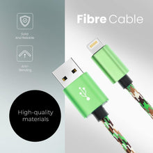 Заредете изображение във визуализатора на галерията – кабел usb - type c 2.0 nylon c248 green 1 meter - TopMag
