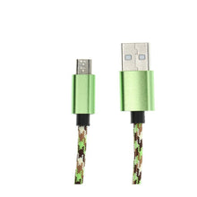 Заредете изображение във визуализатора на галерията – кабел usb - micro nylon c257 green 1 meter - TopMag
