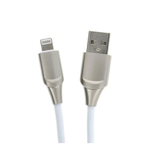 Заредете изображение във визуализатора на галерията – кабел usb for iPhone lightning 8-pin c126 silver 1 meter - TopMag
