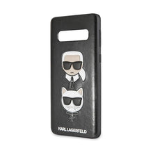 Заредете изображение във визуализатора на галерията – Оригинален гръб на karl lagerfeld klhcs10pkickcsbk - samsung s10 plus черен - TopMag
