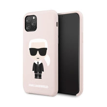 Заредете изображение във визуализатора на галерията – Оригинален гръб karl lagerfeld KLHCN58SLFKPI - iPhone 11 pro розов - само за 50.9 лв
