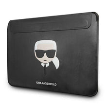 Заредете изображение във визуализатора на галерията – Laptop / notebook bag - 16" karl lagerfeld sleeve klcs16khbk black - TopMag
