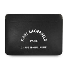 Заредете изображение във визуализатора на галерията – Laptop / notebook bag - 16" karl lagerfeld sleeve klcs16rsgsfbk black - TopMag
