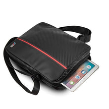 Заредете изображение във визуализатора на галерията – Чанта за Laptop / tablet / notebook 8" bmw bmtb8caprbk black carbon / red stripe - TopMag
