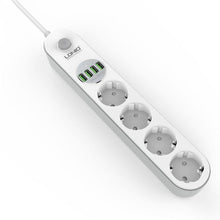 Заредете изображение във визуализатора на галерията – Ldnio power socket se4432 with 4 usb ports 3,4a, 4x230v 10a 2500w sockets - TopMag
