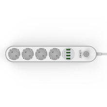 Заредете изображение във визуализатора на галерията – Ldnio power socket se4432 with 4 usb ports 3,4a, 4x230v 10a 2500w sockets - TopMag
