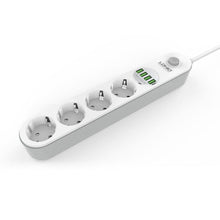 Заредете изображение във визуализатора на галерията – Ldnio power socket se4432 with 4 usb ports 3,4a, 4x230v 10a 2500w sockets - TopMag
