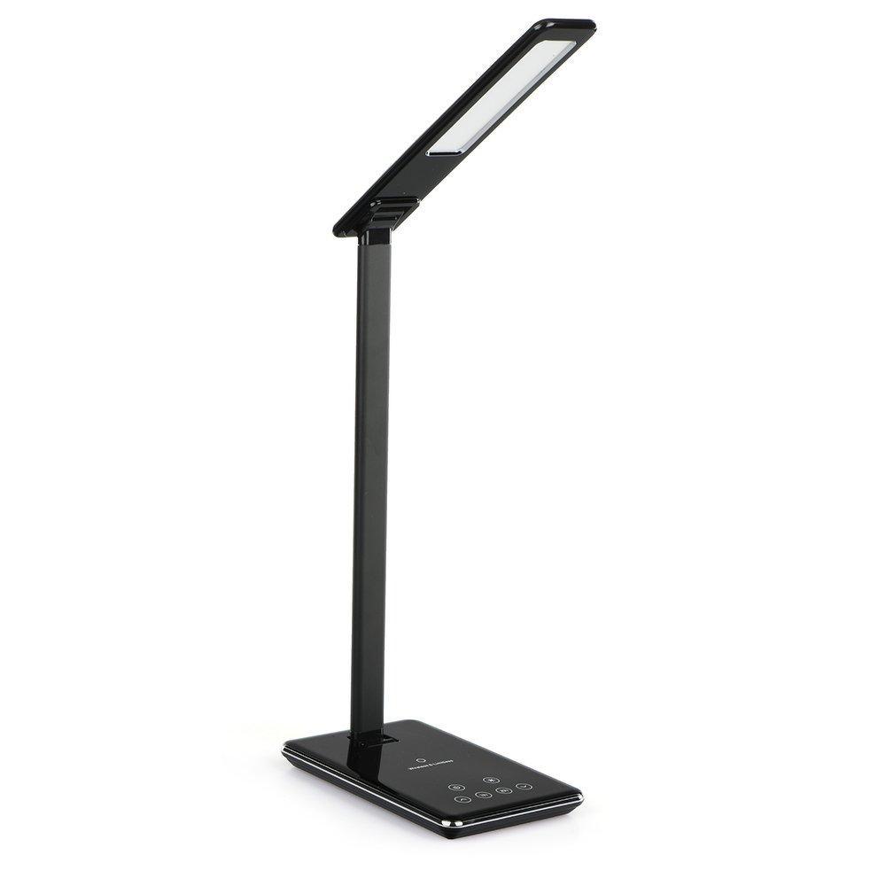 Led desk lamp с wireless бързо зареждане - model fclp01 - черен - само за 69.9 лв