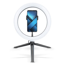 Заредете изображение във визуализатора на галерията – Led ring lamp 10inch with holder for mobile - TopMag
