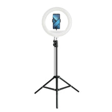 Заредете изображение във визуализатора на галерията – Led ring lamp 12inch with holder for mobile - само за 51.6 лв
