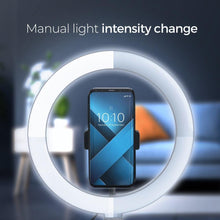 Заредете изображение във визуализатора на галерията – Led ring лампа full color 12inch with holder for mobile + tripod - TopMag
