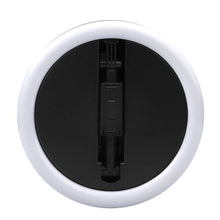 Заредете изображение във визуализатора на галерията – Led ring лампа със стойка 12 инча y2 + поставка за телефон черна - TopMag
