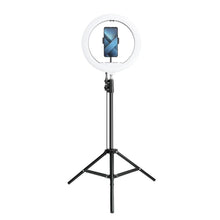 Заредете изображение във визуализатора на галерията – Led ring лампа13inch with holder for mobile + tripod - TopMag
