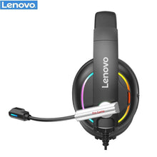 Заредете изображение във визуализатора на галерията – Lenovo gaming headset with micro hu75 black - TopMag
