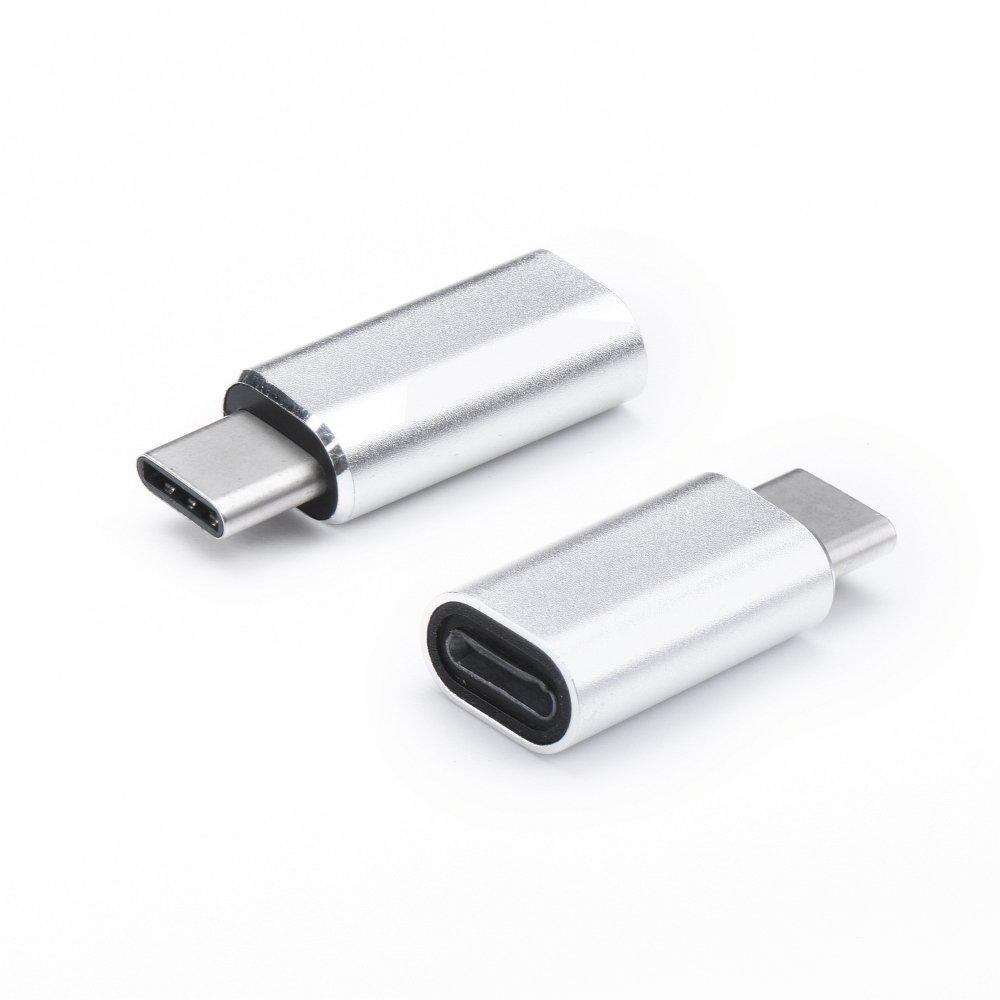Lightning адаптер към USB Type C сив - TopMag