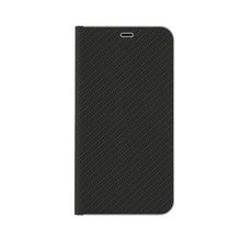 Заредете изображение във визуализатора на галерията – Luna carbon калъф тип книга - iPhone x / xs  черен - само за 12.99 лв

