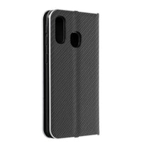 Заредете изображение във визуализатора на галерията – Luna carbon калъф тип книга samsung galaxy a02s black - TopMag
