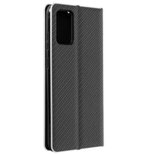Заредете изображение във визуализатора на галерията – Luna carbon калъф тип книга samsung galaxy s21 plus black - TopMag
