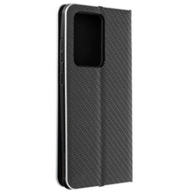 Заредете изображение във визуализатора на галерията – Luna carbon калъф тип книга samsung galaxy s21 ultra black - TopMag
