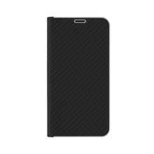 Заредете изображение във визуализатора на галерията – Luna carbon калъф тип книга за huawei p30 черен - TopMag
