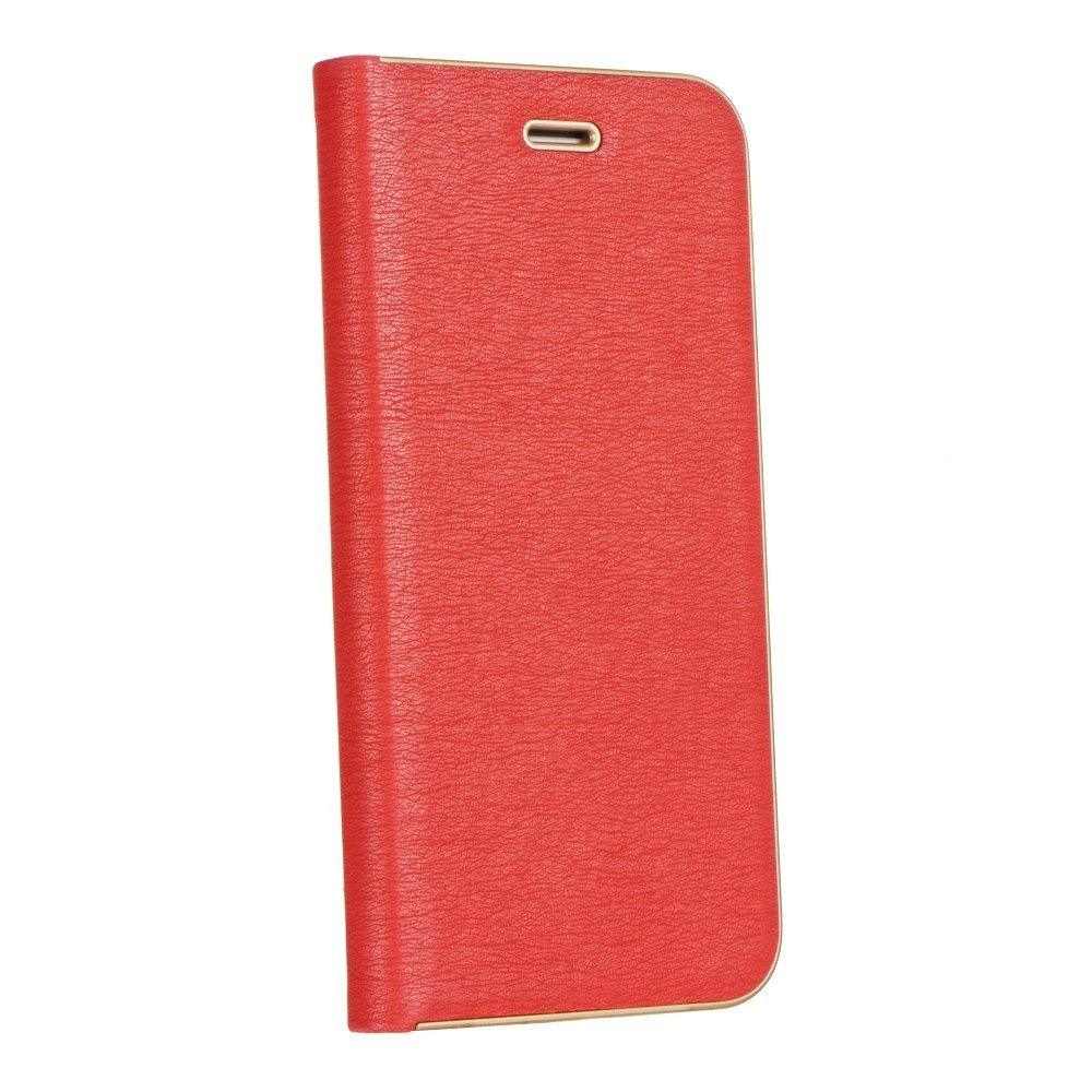 Luna Gold калъф тип книга - iphone 14 ( 6.1 ) червен - TopMag