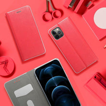 Заредете изображение във визуализатора на галерията – Luna  калъф тип книга -  xiaomi redmi note 10 / 10s червен - TopMag
